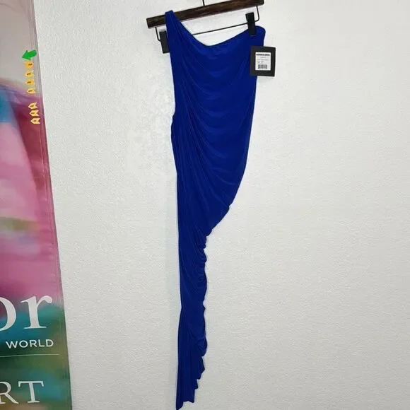 NWT NORMA KAMALI Diana Dress in Berry Blue Revolve Large - Picture 2 of 12